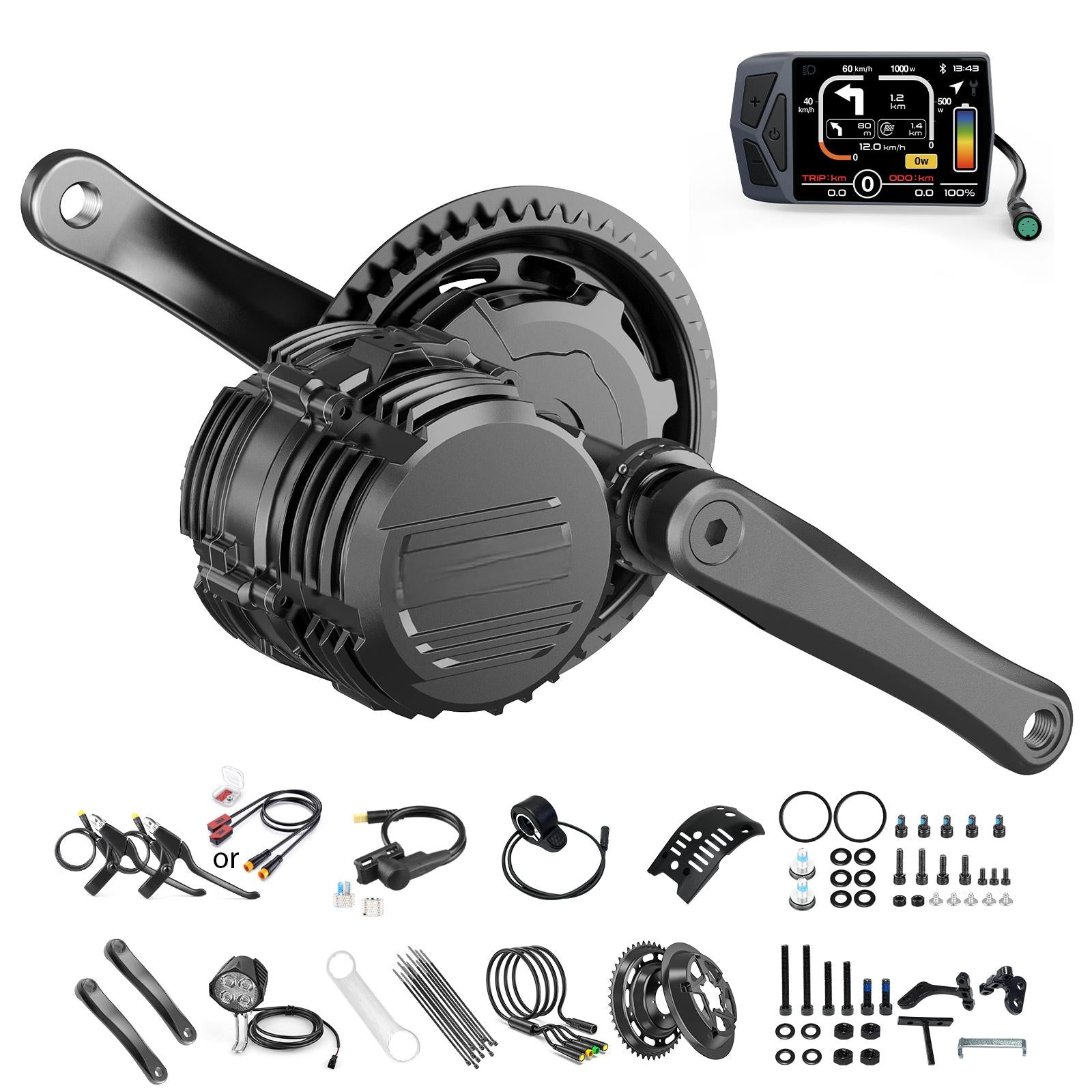 Tongsheng 500W 48V Mid drive Torque sensor conversion kit ( High Torque)